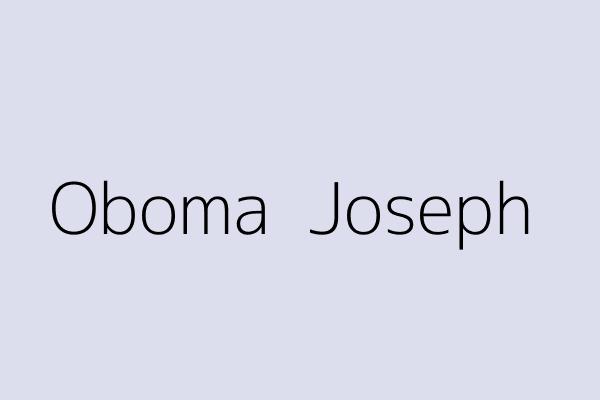 Oboma  Joseph 